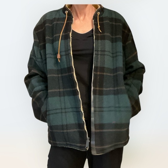 Vintage Jacket by Towncraft, Heavy Fleece Lining, Zip Front, Side Pockets, Sz S - Picture 13 of 15